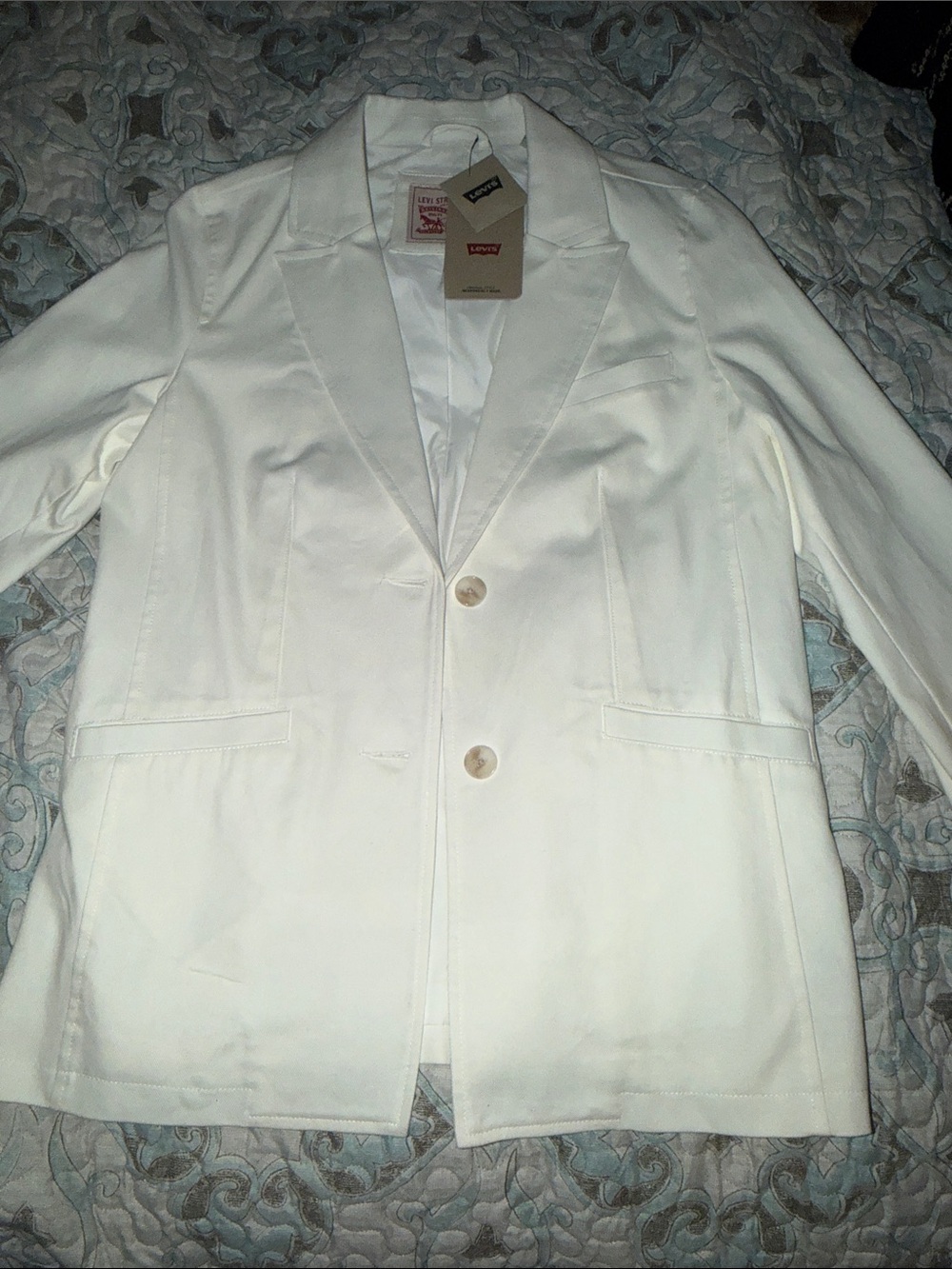 Levi's White Single-Breasted Blazer
